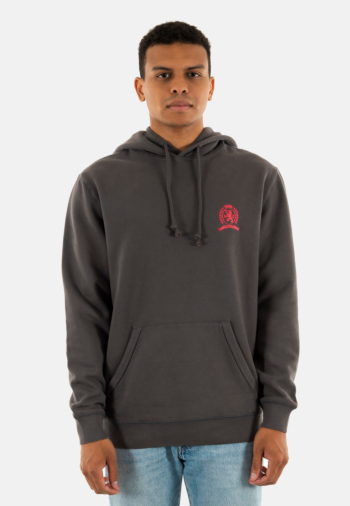 Sweat tommy jeans reg washed crest bds washed black