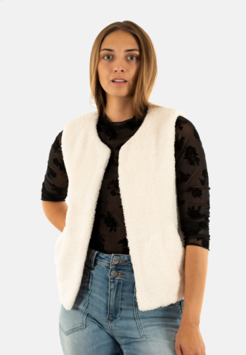 Gilets sans manche grace & mila sinatra ecru