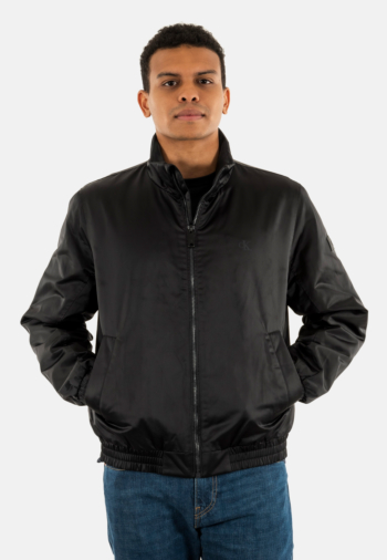 Blousons et vestes calvin klein jeans padded harrington ub1 black