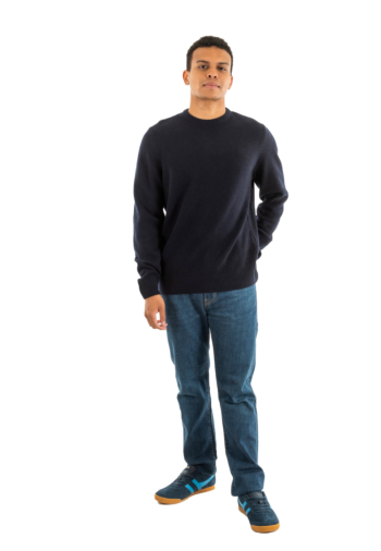 Pull hiver barbour holden crew neck ny91 navy