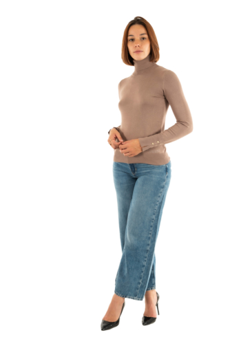 Pull hiver guess jeans paule tn g1k8 silk taupe