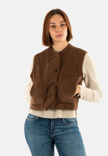 Gilets sans manche grace & mila seth chocolat