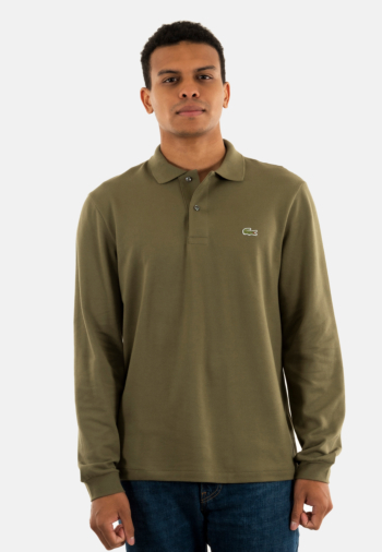 Polos manches longues lacoste l1312 e9f olive 06y