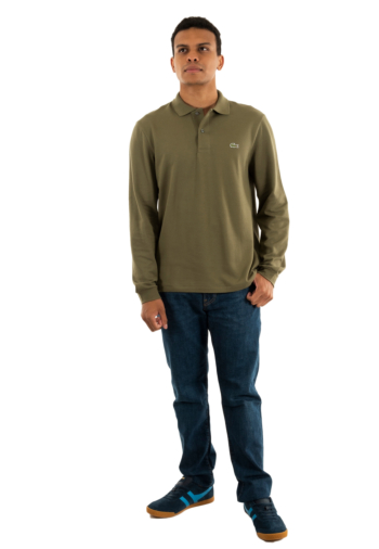 Polos manches longues lacoste l1312 e9f olive 06y