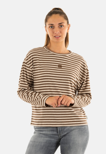 Tee shirt manches longues Le Temps Des Cerises kina 1010 stone