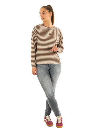 Tee shirt manches longues Le Temps Des Cerises kina 1010 stone