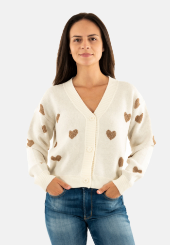 Gilets cardigans molly bracken la1775dn ecru