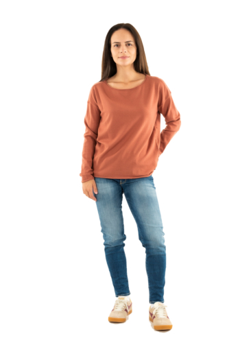 Tee shirt manches longues sun valley uvaly 8041 terracota