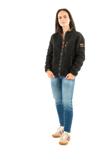 Sweat superdry outdoor full zip fleece 16a black/black