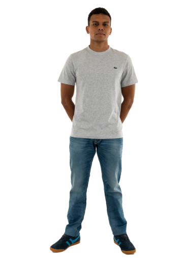 Tee shirt lacoste th4780 cca argent chine