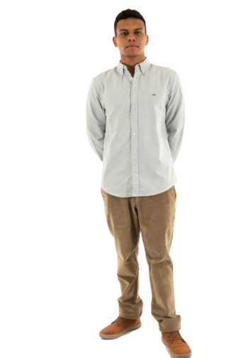 Chemise tommy jeans slim stripe oxfo 0a6 dark night navy stripe