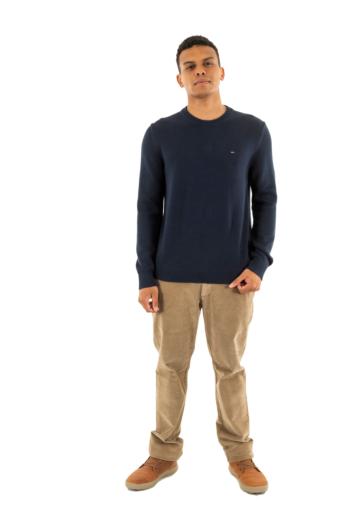 Sweat tommy jeans slim ess c1g dark night navy