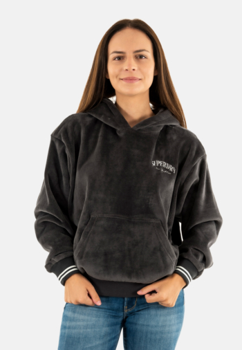 Sweat superdry country club velour 04a blackboard