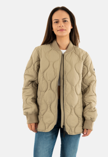 Blousons et vestes superdry short quilted liner 9un winter twig beige