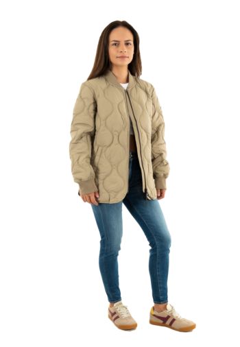 Blousons et vestes superdry short quilted liner 9un winter twig beige