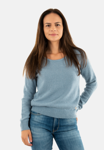 Pull hiver yes zee m058 bt00 633 azzurro polvere