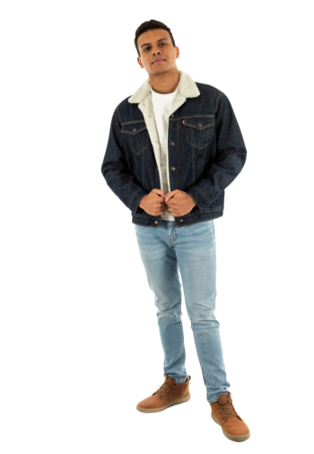 Blousons et vestes levi's® type 3 sherpa trucker 0271 give it a rinse s