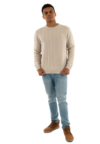 Pull hiver timberland phillips brook cable crew egm1 angora heather