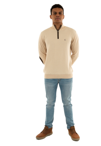 Pull hiver Benson & Cherry fraction sable