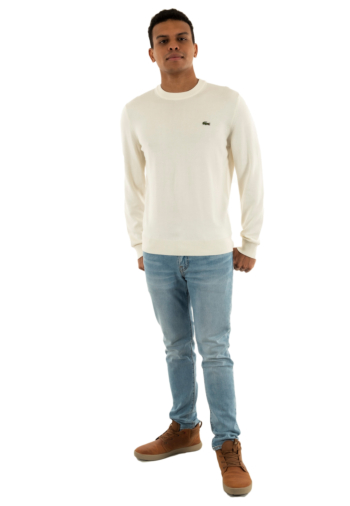 Pull leger lacoste ah1985 70v farine