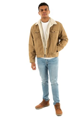 Blousons et vestes levi's® type 3 sherpa trucker 0305 ermine