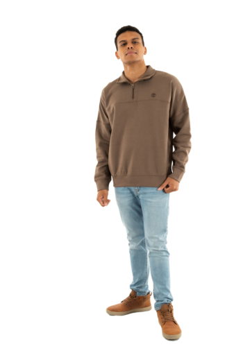 Sweat timberland 1/4 zip bk01 chocolate chip