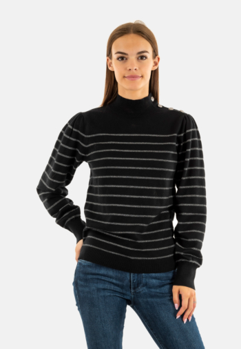 Pull hiver freeman t. porter pessie stripes p55 f827 gun metal