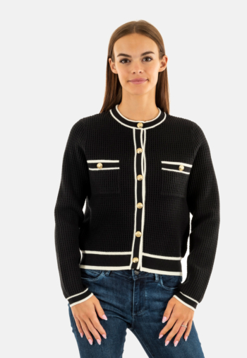 Gilets cardigans salsa chanel style cardigan 000 black