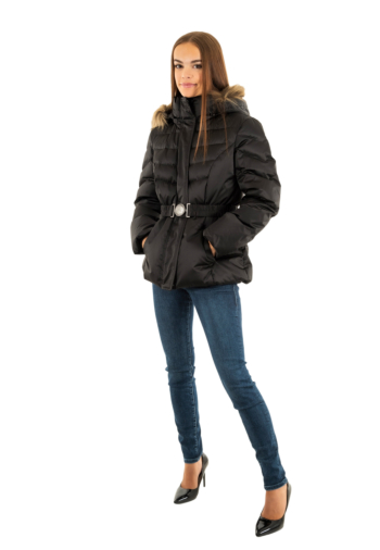 Doudounes guess jeans marina jtmu jet black multi