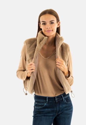 Gilets sans manche only dana silver mink