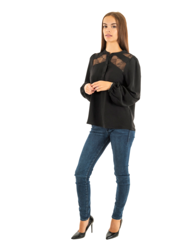 Tee shirt manches longues only yohanna black