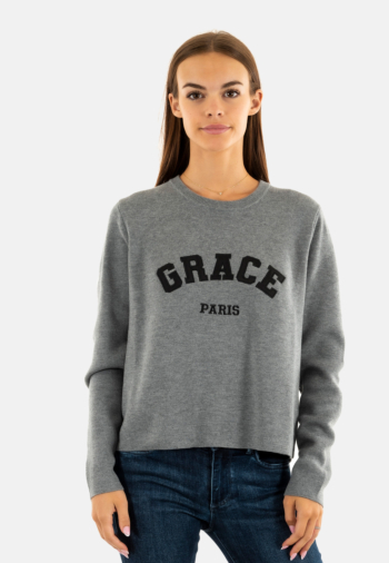 Pull hiver grace & mila sardaigne gris