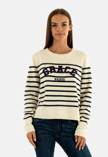 Pull hiver grace & mila sardaigne ecru