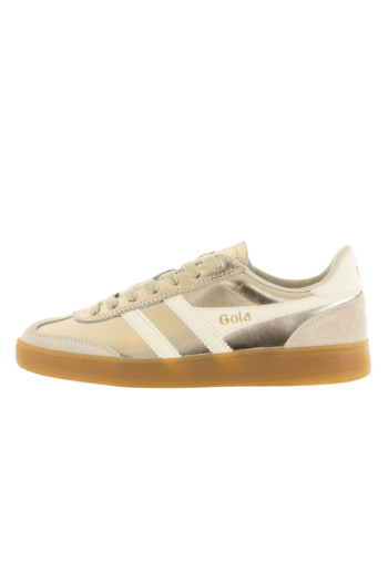 Baskets basses gola viper metallic trainers gold/off white/gum
