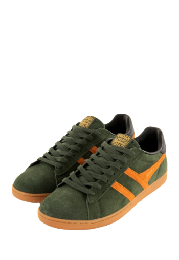 Baskets basses gola equipe ll dark khaki/moody orange/black