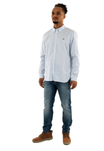 Chemise lacoste ch5084 f6z blanc/panorama