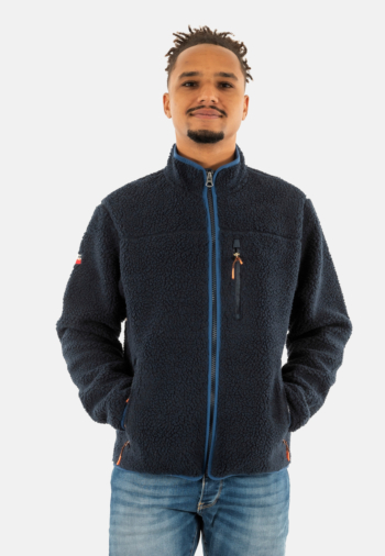 Gilets cardigans superdry outdoor full zip fleece 98t eclipse navy