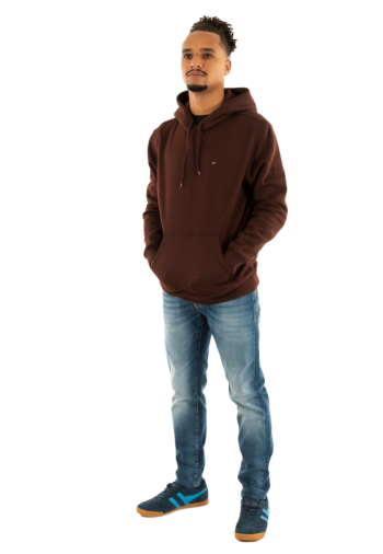 Sweat tommy jeans reg s flag gs7 rich brown