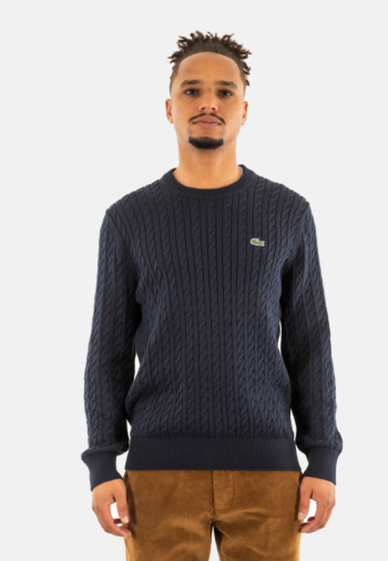 Pull hiver lacoste ah7627 802 marine/vert