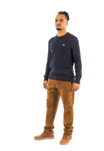 Pull hiver lacoste ah7627 802 marine/vert