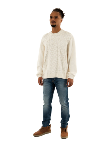 Pull hiver armani exchange xm001331 u0009 off white