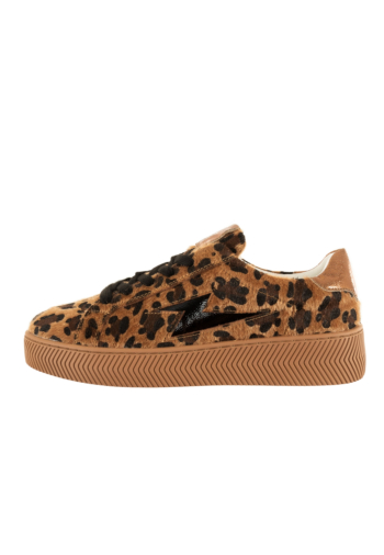 Baskets basses vanessa wu éléa leopard camel