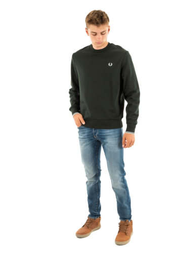 Sweat fred perry m7535 t50 nightgreen/snwht