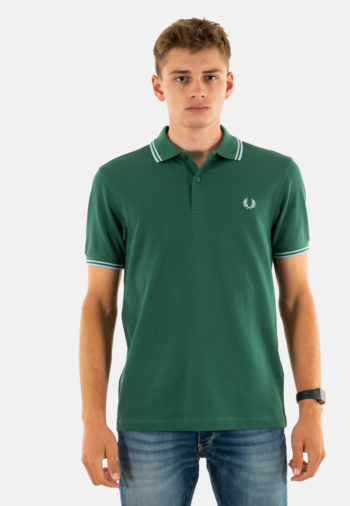 Polos fred perry mm3600 z59 sprtgrn/trackblu