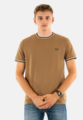Tee shirt fred perry twin tipped z60 shdstn/ecr/dkpet