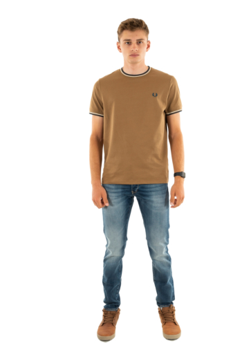 Tee shirt fred perry twin tipped z60 shdstn/ecr/dkpet