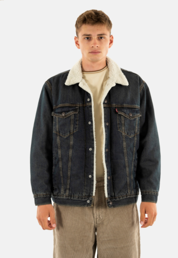 Blousons et vestes levi's® relaxed fit sherpa trkr 0020 night shadows she