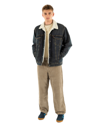 Blousons et vestes levi's® relaxed fit sherpa trkr 0020 night shadows she