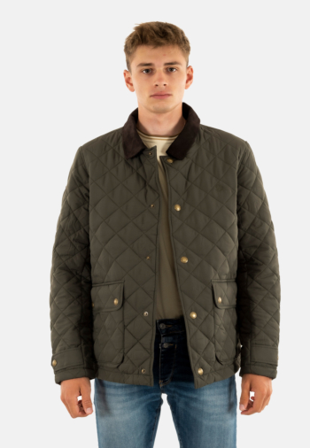 Blousons et vestes superdry quilted estate coach zc3 army khaki