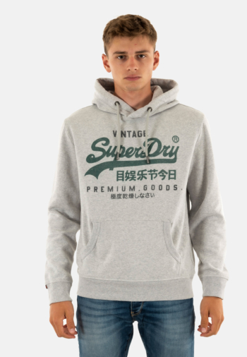 Sweat superdry vl duo classic hiz ice grey marl